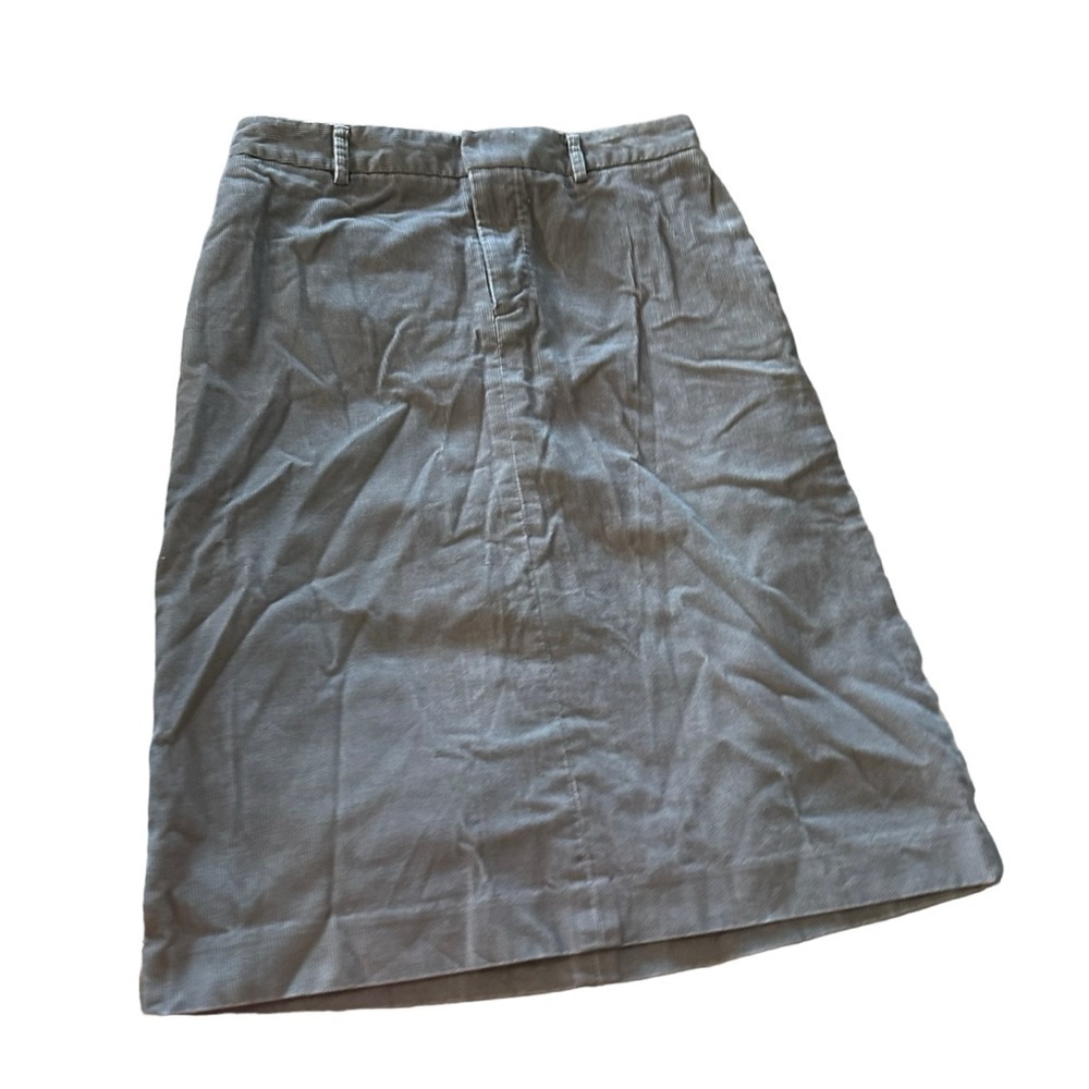 Banana Republic women's size 2 midi corduroy grey skirt